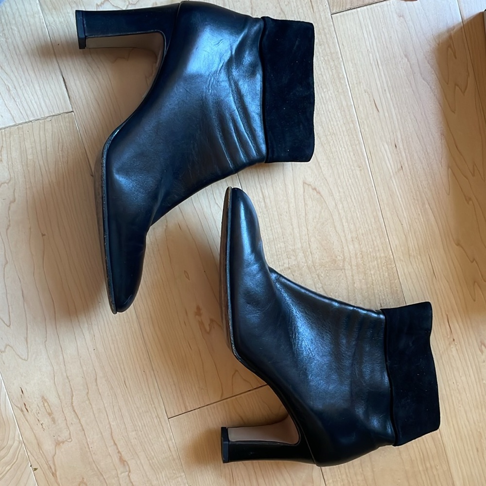 Vintage Peter Kaiser black leather boots US 9.5 PK 7